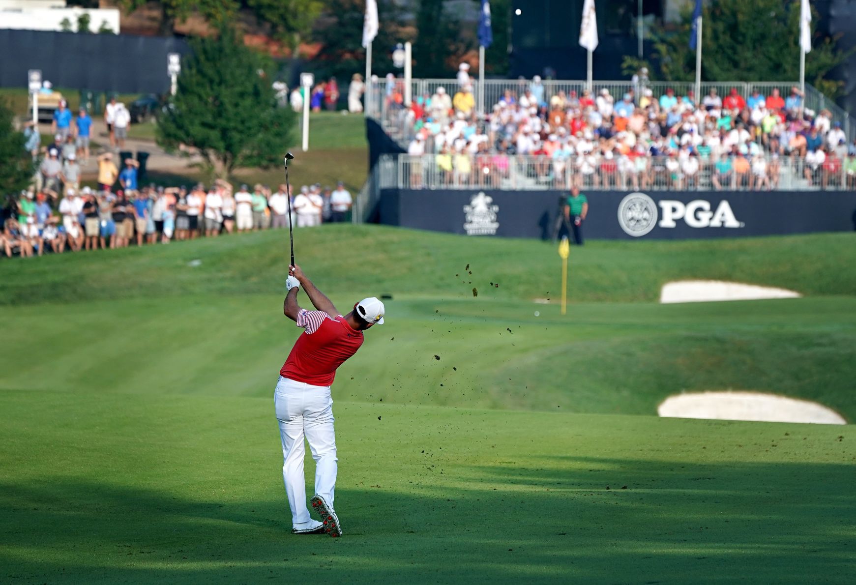 100th PGA Championship at Bellerive Country Club, round two